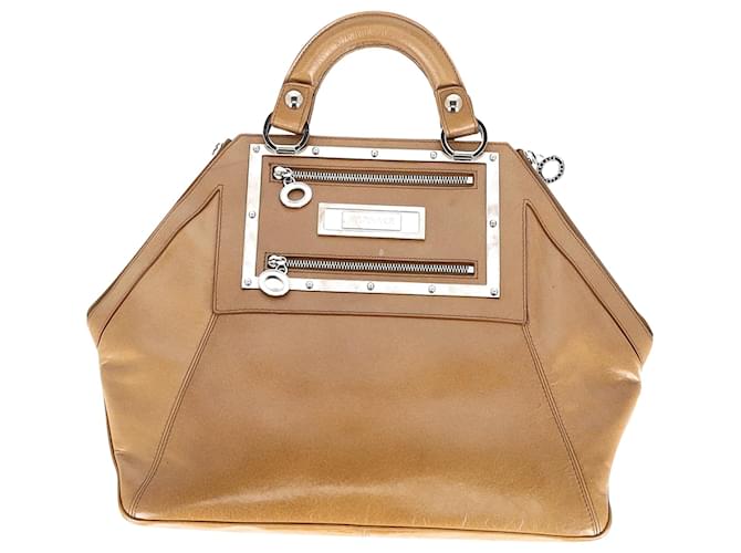 Versace Hit Bag in Camel Leather Yellow  ref.1376802