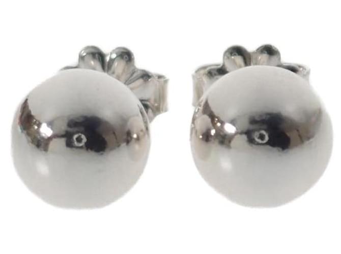 Boucles d'oreilles Tiffany & Co Silver Ball Stud Boucles d'oreilles en métal en excellent état  ref.1376835