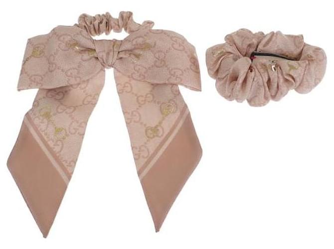 Gucci GG Canvas Scrunchies Set Canvas Hair Accessory 770292 3G001 5878 in Excellent condition Cloth  ref.1376836