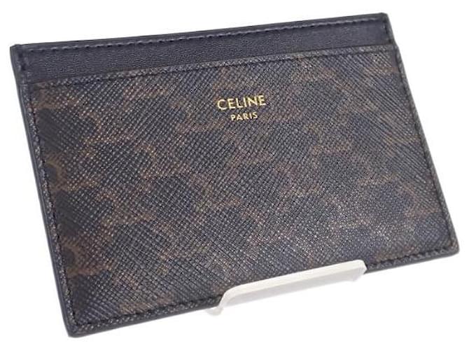 Céline Estuche para tarjetas de lona Celine Triomphe Estuche para tarjetas de lona 10B702BQ4.38NO en excelentes condiciones Lienzo  ref.1376858