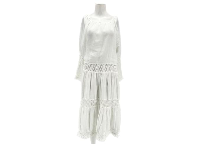 Autre Marque SUNDAY SAINT-TROPEZ  Dresses T.International S Linen White  ref.1376878