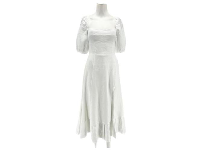 REFORMATION  Dresses T.US 6 Linen White  ref.1376882