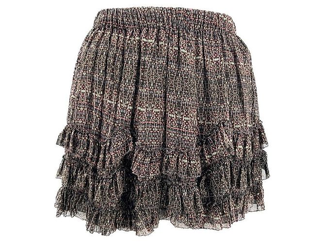Gonne Isabel Marant T.FR 36 Seta Nero