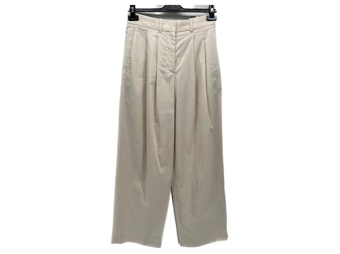 Pantalón COS T.FR 34 Algodón Beige  ref.1376920