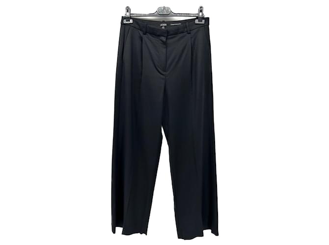 J.CREW Pantalon T.UK 8 Viscose Noir  ref.1376956