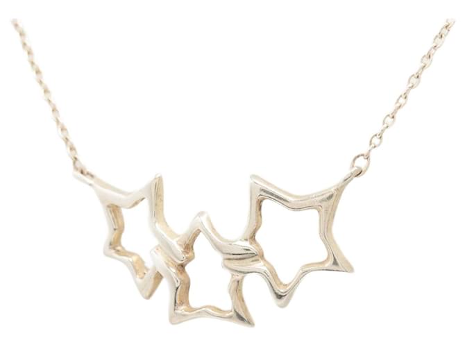 Tiffany & Co Halskette aus Sterlingsilber mit drei Sternen Geld  ref.1376971
