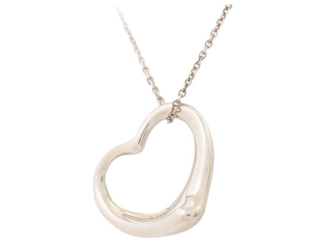 Tiffany & Co Colar de coração aberto em prata esterlina  ref.1376992