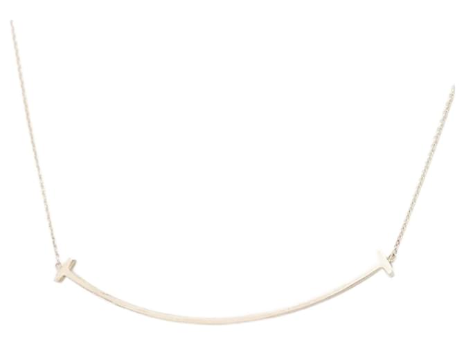 Tiffany & Co T Smile-Halskette aus Sterlingsilber Geld  ref.1376996