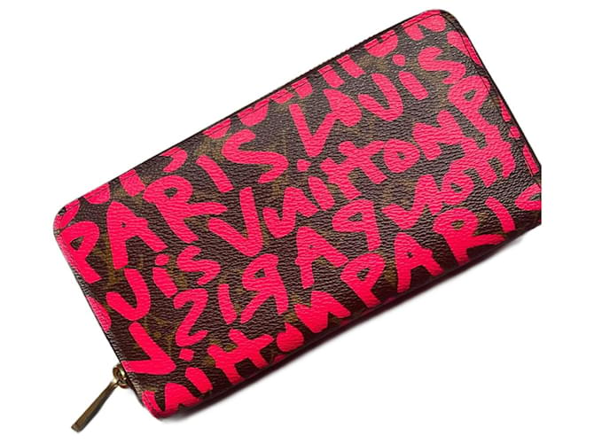 Louis Vuitton LV Graffiti Zippy Fuschia Tela  ref.1377025