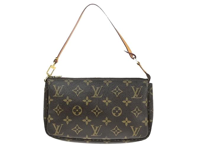 Louis Vuitton Pochette Accessoires Marrone Tela  ref.1377036