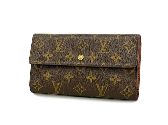 Louis Vuitton Trésor Marrom Lona  ref.1377041