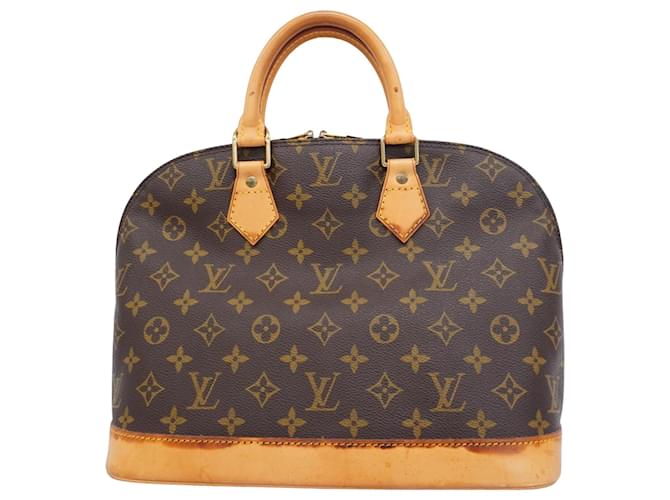 Louis Vuitton Alma Braun Leinwand  ref.1377049