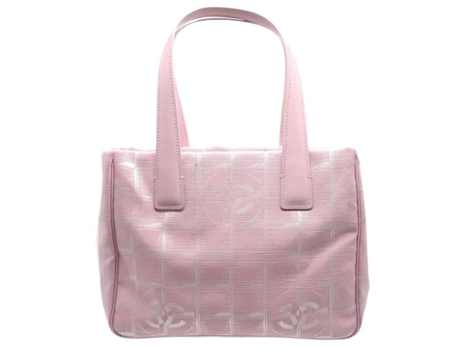 Chanel Travel line Toile Rose  ref.1377064