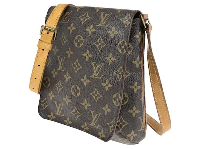 Louis Vuitton Musette Salsa Marrone Tela  ref.1377075