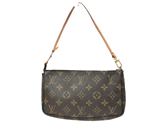 Louis Vuitton Pochette Accessoires Marrone Tela  ref.1377079