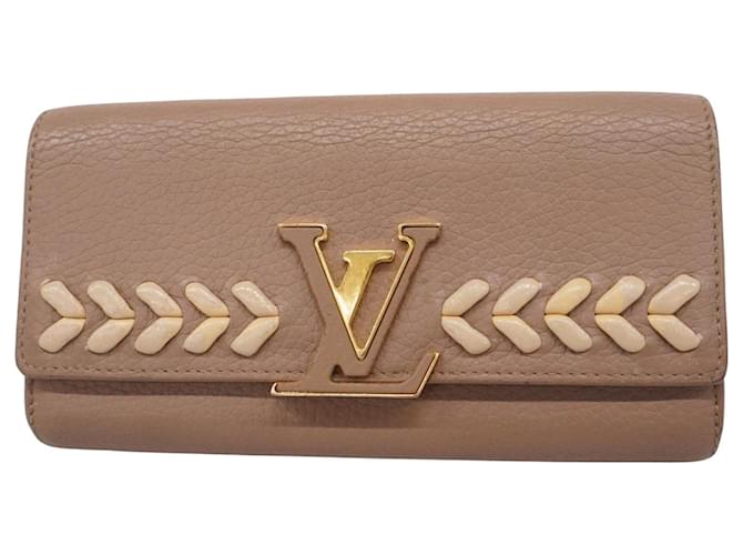 Louis Vuitton Capucines Brown Leather  ref.1377184