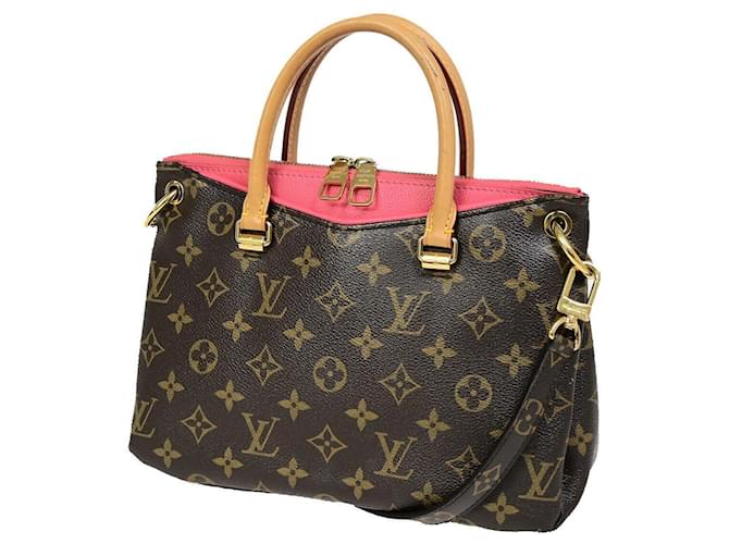 Louis Vuitton Pallas Marrom Lona  ref.1377201