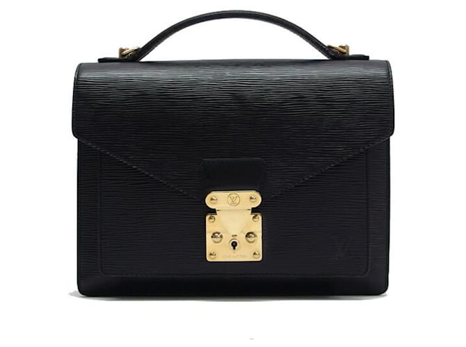 Louis Vuitton Monceau Black Leather  ref.1377207