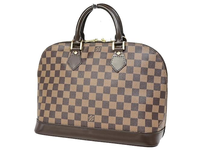 Louis Vuitton Alma Marrom Lona  ref.1377234