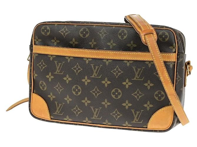 Louis Vuitton Trocadéro Marrom Lona  ref.1377244