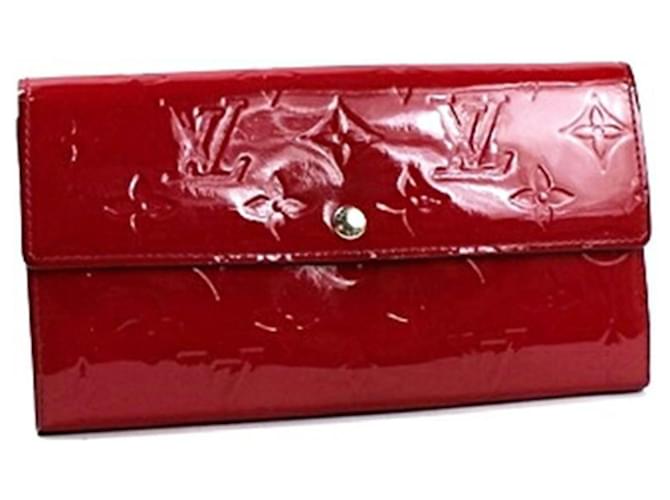 Louis Vuitton Sarah Cuir vernis Rouge  ref.1377273