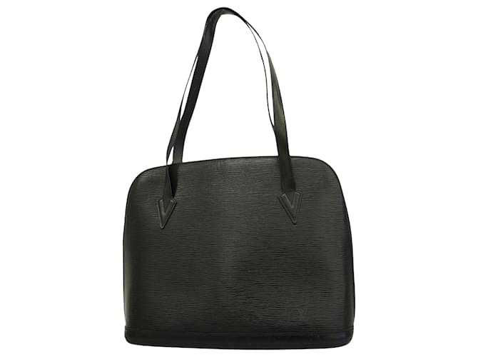 Louis Vuitton Lussac Negro Cuero  ref.1377278