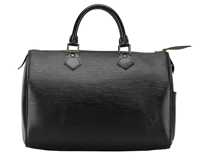 Louis Vuitton Speedy 30 Nero Pelle  ref.1377282