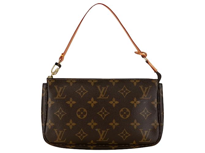 Louis Vuitton Pochette Accessoire Brown Cloth  ref.1377285