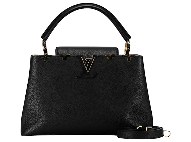 Louis Vuitton Capucines Black Leather  ref.1377307