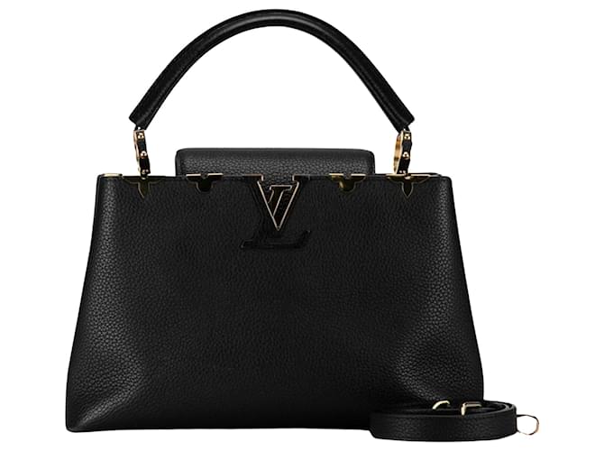 Louis Vuitton Capucines Schwarz Leder  ref.1377307