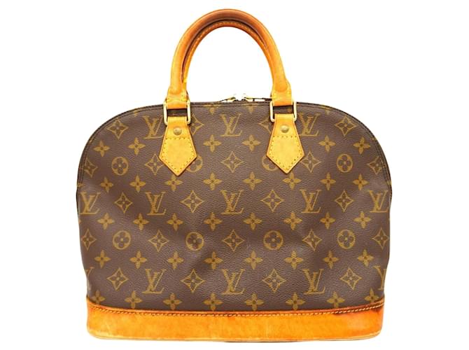 Louis Vuitton Alma Marrone Tela  ref.1377328