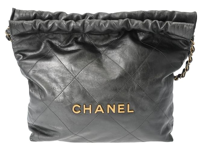 Timeless Chanel Canale CANALE 22 Nero Pelle  ref.1377369