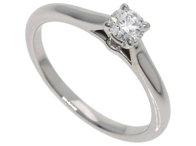 Cartier Solitaire Silvery Platinum  ref.1377385