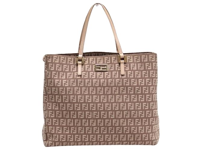 Fendi Zucchino Toile Beige  ref.1377401