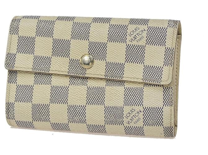 Louis Vuitton Portefeuille Alexandre Weiß Leinwand  ref.1377403