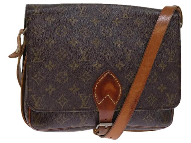 Louis Vuitton Cartouchière 26 Marrom Lona  ref.1377414