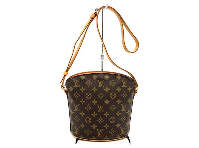 Louis Vuitton Drouot Castaño Lienzo  ref.1377452