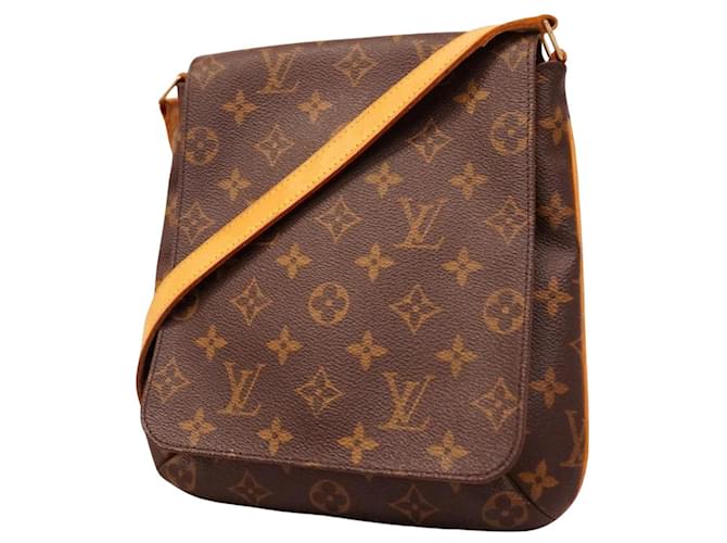 Louis Vuitton Musette Salsa Castaño Lienzo  ref.1377484