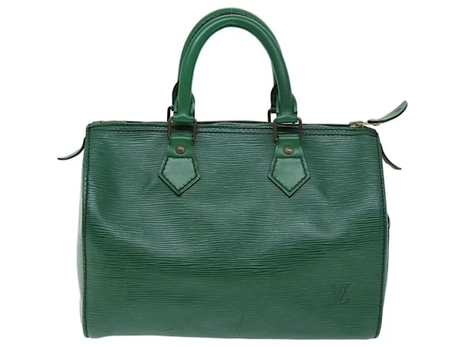 Louis Vuitton Speedy 25 Green Leather  ref.1377513