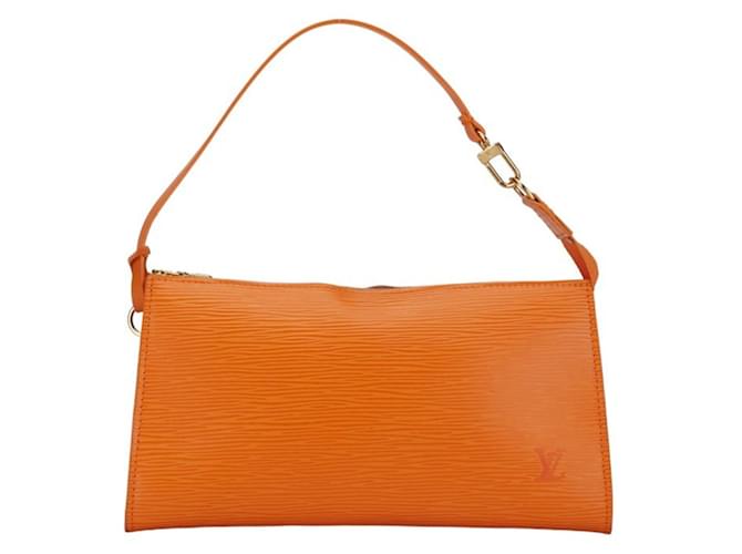 Louis Vuitton Pochette Accessoires Arancione Pelle  ref.1377519
