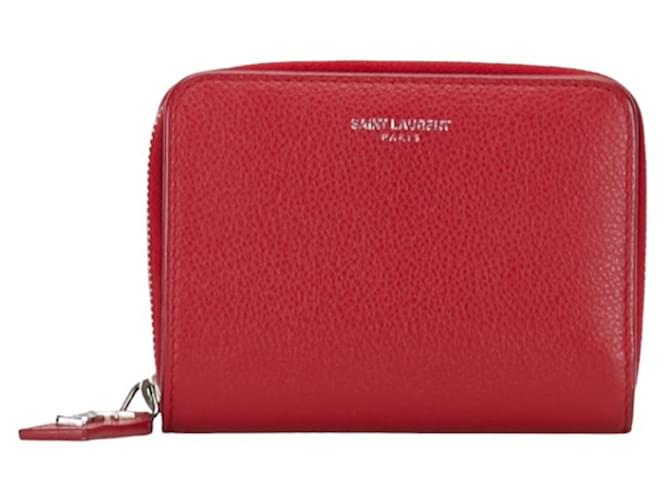 Saint Laurent Red Leather  ref.1377524