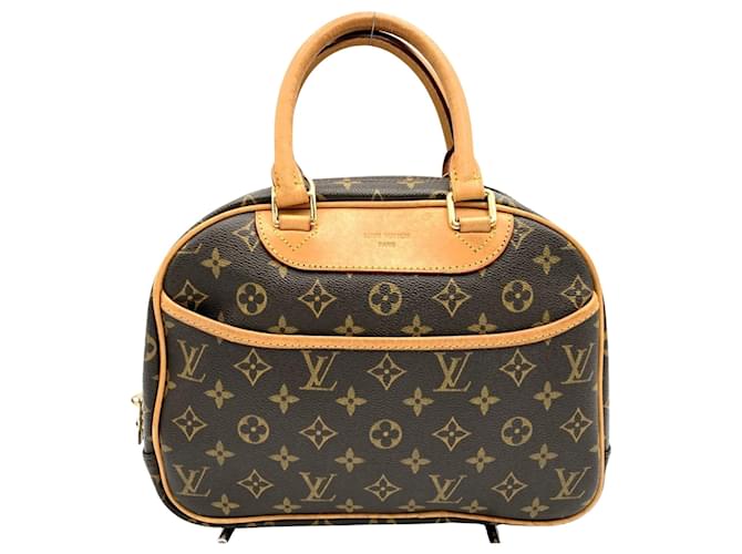 Louis Vuitton Trouville Brown Cloth  ref.1377536