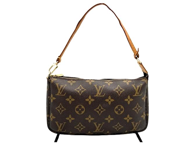 Louis Vuitton Pochette Zubehör Braun Leinwand  ref.1377539