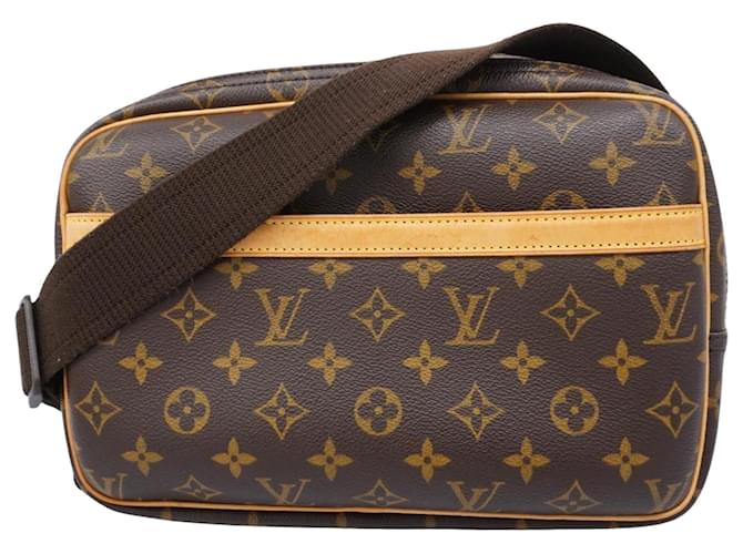 Louis Vuitton Reportero PM Castaño Lienzo  ref.1377557