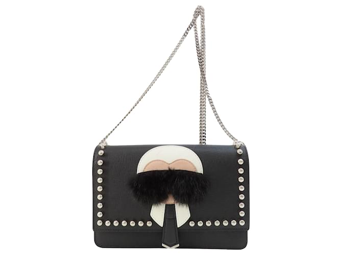 Fendi Karlito Nero Pelle  ref.1377615