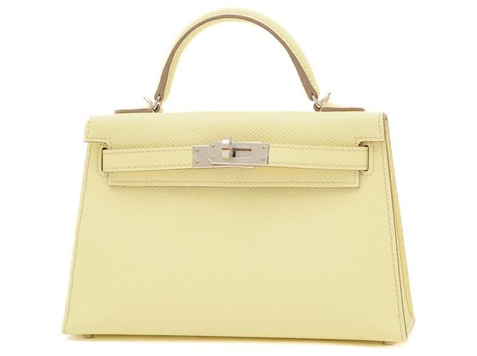 Hermès Kelly Yellow Leather  ref.1377642