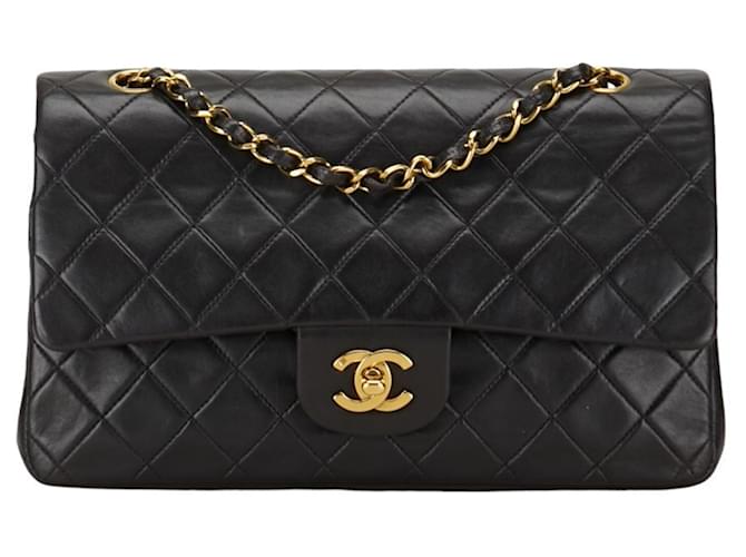 Timeless Chanel Atemporal 26 Preto Couro  ref.1377646