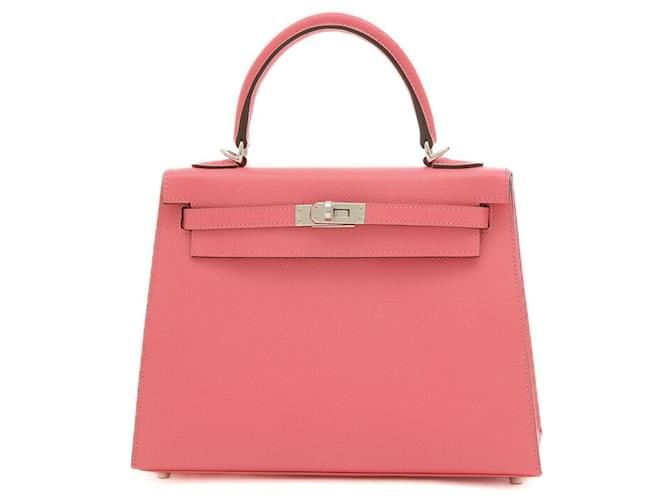 Hermès Kelly 25 Pink Leder  ref.1377656