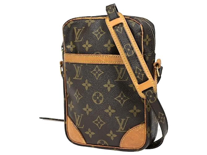 Louis Vuitton Danubio Castaño Lienzo  ref.1377716