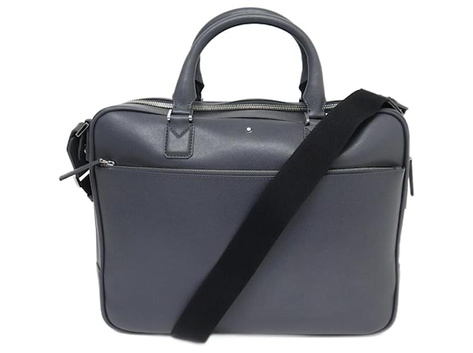 NEW MONTBLANC DOCUMENT HOLDER IN GRAY SARTORIAL LEATHER 116321 BRIEFCASE BAG Grey  ref.1377811